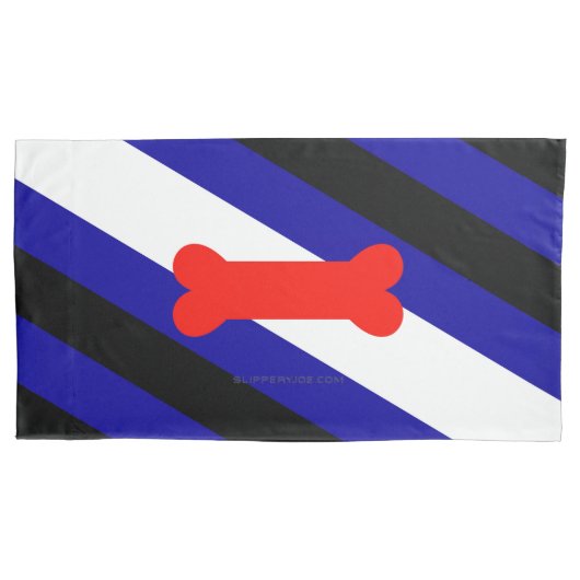 Housse D'oreillers Drapeau de fierté de jeu de chiots de SlipperyJoe (devant)