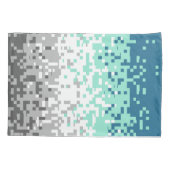 Housse D'oreillers Drapeau de fierté frayromantique abstrait pixelisé (Dos-gauche)