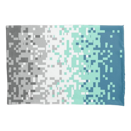 Housse D'oreillers Drapeau de fierté frayromantique abstrait pixelisé (devant-gauche)