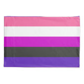 Housse D'oreillers Drapeau de fierté genderfluid (Dos-gauche)