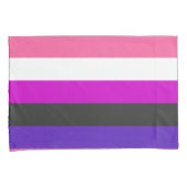Housse D'oreillers Drapeau de fierté genderfluid (devant-Droit)