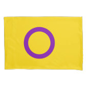 Housse D'oreillers Drapeau de fierté intersexe (devant-gauche)
