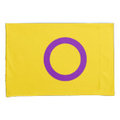Housse D'oreillers Drapeau de fierté intersexe (devant-Droit)