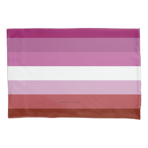 Housse D'oreillers Drapeau de fierté lesbienne de SlipperyJoe féminin