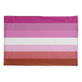 Housse D'oreillers Drapeau de fierté lesbienne (Origine) (Dos-gauche)
