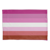 Housse D'oreillers Drapeau de fierté lesbienne (Origine) (devant-gauche)