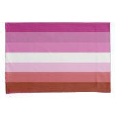 Housse D'oreillers Drapeau de fierté lesbienne (Origine) (devant-Droit)