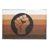 Housse D'oreillers Drapeau de fierté POC (Dos-gauche)