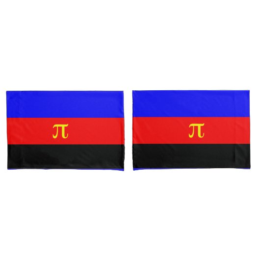 Housse D'oreillers Drapeau de fierté polyamoureuse (devant-Set)