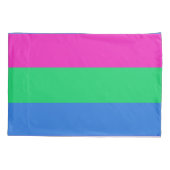 Housse D'oreillers Drapeau de fierté polysexuelle (Dos-gauche)