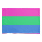 Housse D'oreillers Drapeau de fierté polysexuelle (devant-gauche)