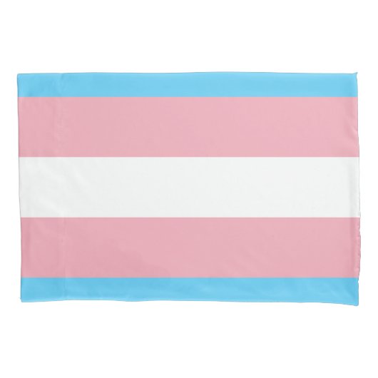 Housse D'oreillers Drapeau de fierté transgenre (devant)