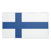 Housse D'oreillers Drapeau de Finlande (Dos)