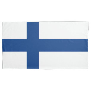 Housse D'oreillers Drapeau de Finlande