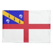 Housse D'oreillers Drapeau de Herm (Dos)