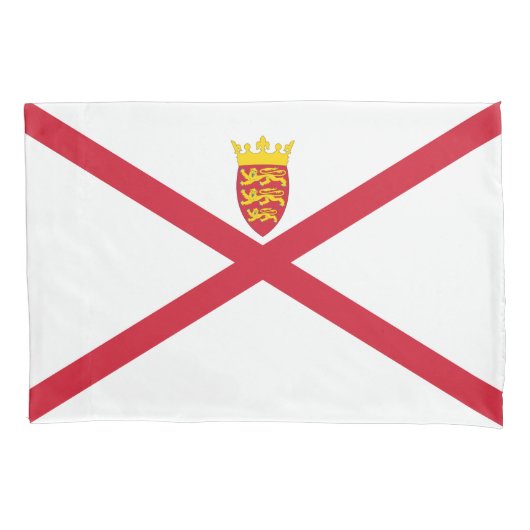 Housse D'oreillers Drapeau de Jersey (devant)
