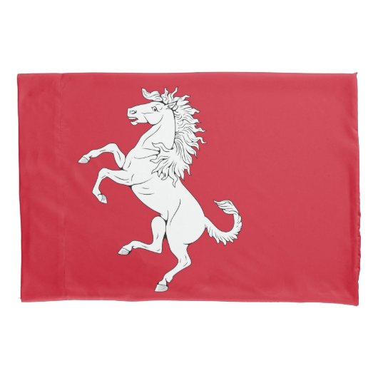 Housse D'oreillers Drapeau de Kent (Cheval Blanc) (Comté d'Angleterre (devant-gauche)