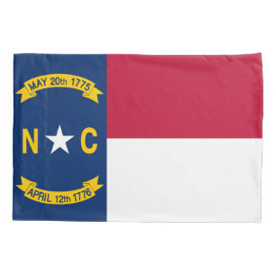 Housse D'oreillers Drapeau de la Caroline du Nord