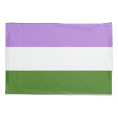 Housse D'oreillers Drapeau de la fierté queer (Dos-gauche)