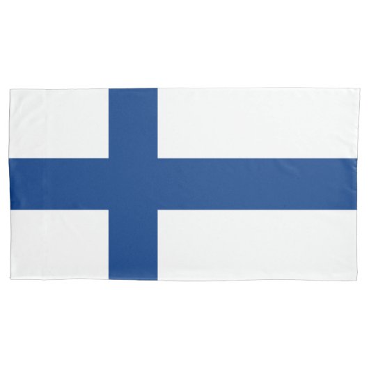 Housse D'oreillers Drapeau de la Finlande (devant)