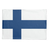 Housse D'oreillers Drapeau de la Finlande (Dos)