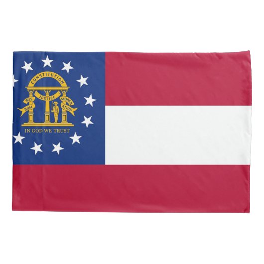 Housse D'oreillers Drapeau de la Géorgie (Dos)