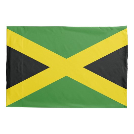 Housse D'oreillers Drapeau de la Jamaïque (Dos)
