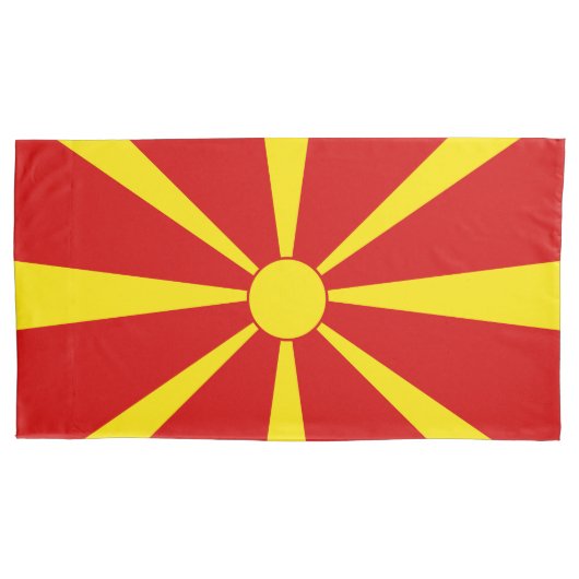 Housse D'oreillers Drapeau de la Macédoine du Nord (devant)