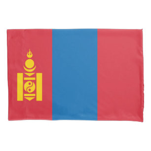 Housse D'oreillers Drapeau de la Mongolie