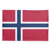 Housse D'oreillers Drapeau de la Norvège (Dos)