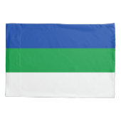 Housse D'oreillers Drapeau de la République Komi (Dos)