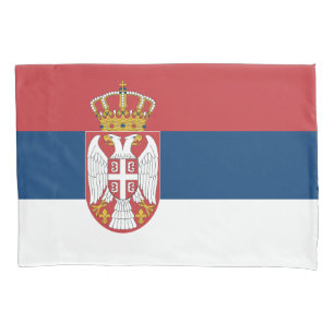 Housse D'oreillers Drapeau de la Serbie