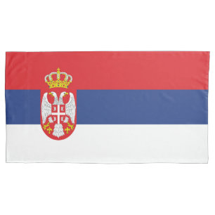 Housse D'oreillers drapeau de la Serbie