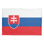 Housse D'oreillers Drapeau de la Slovaquie (Dos)