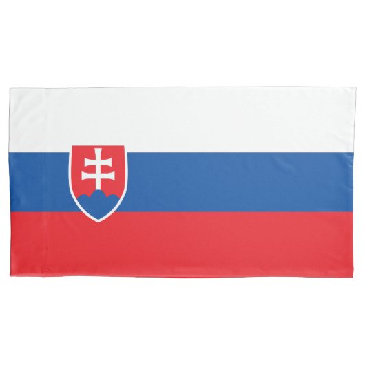 Housse D'oreillers Drapeau de la Slovaquie (devant)