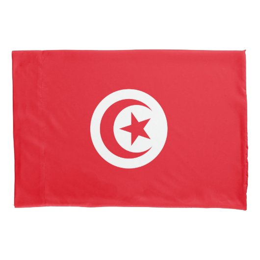 Housse D'oreillers Drapeau de la Tunisie (devant)