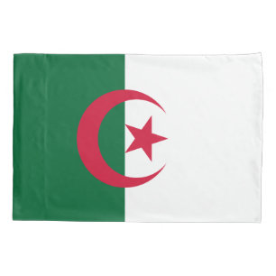 Housse D'oreillers Drapeau de l'Algérie