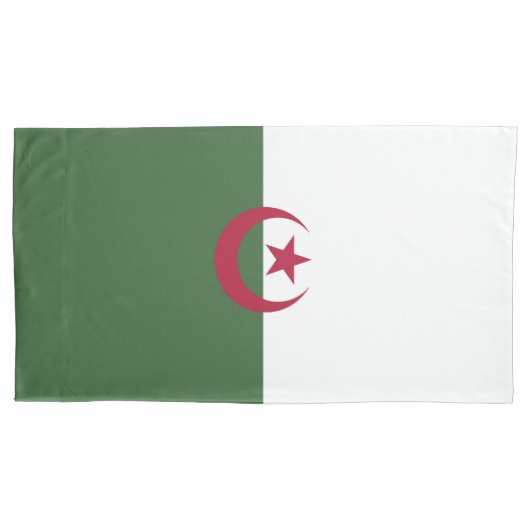Housse D'oreillers Drapeau de l'Algérie (devant)