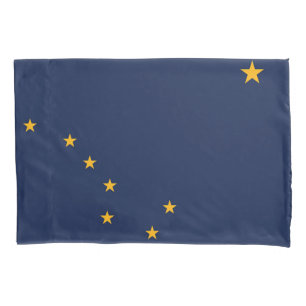 Housse D'oreillers Drapeau de l'état de l'Alaska Imprimer Patriotc