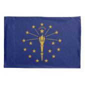 Housse D'oreillers Drapeau de l'État de l'Indiana (Dos)