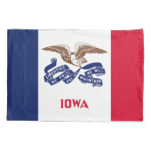 Housse D'oreillers Drapeau de l'État de l'Iowa (Dos)