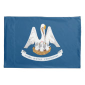 Housse D'oreillers Drapeau de l'État de Louisiane (Dos)