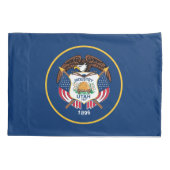 Housse D'oreillers Drapeau de l'État de l'Utah (Dos)