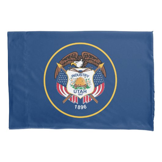 Housse D'oreillers Drapeau de l'État de l'Utah (devant)