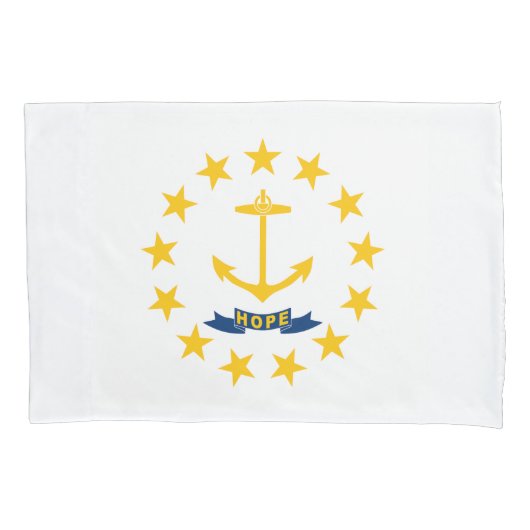 Housse D'oreillers Drapeau de l'État de Rhode Island (devant)