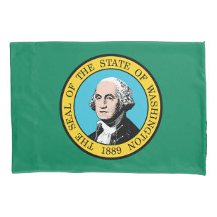 Housse D'oreillers Drapeau de l'État de Washington Imprimer Patriotc