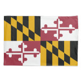 Housse D'oreillers Drapeau de l'État du Maryland (Dos)