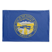 Housse D'oreillers Drapeau de l'État du Nebraska (Dos)