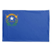 Housse D'oreillers Drapeau de l'État du Nevada (Dos)