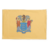 Housse D'oreillers Drapeau de l'État du New Jersey (Dos)